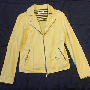 Yellow/Green Jacket Cropped Design Smooth Finish